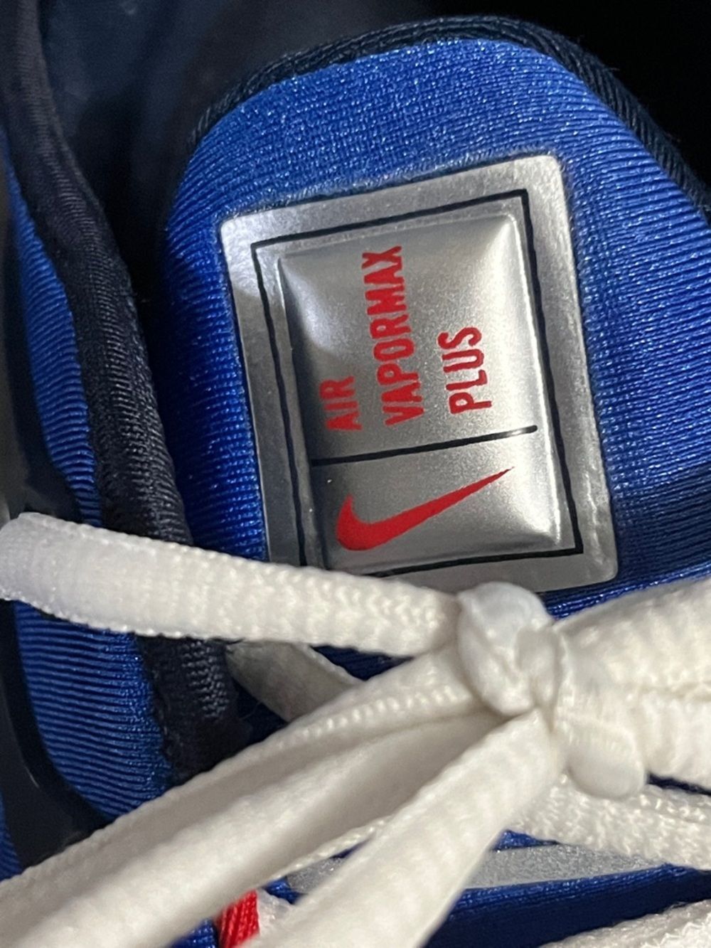 Nike VaporMax Plus Men's Blue with Red Accents - Picture 8 of 8